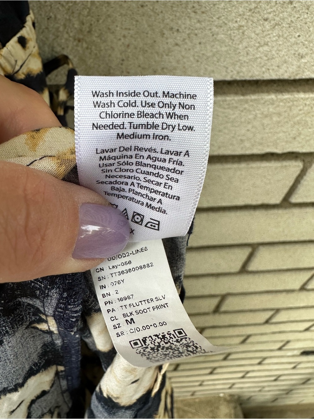 Time and Tru Navy Floral Cotton Flutter Sleeve Tiered Maxi Dress M Cottagecore - Picture 13 of 13
